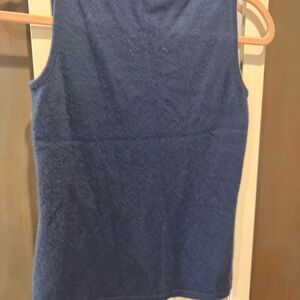Sleeveless Blue Top